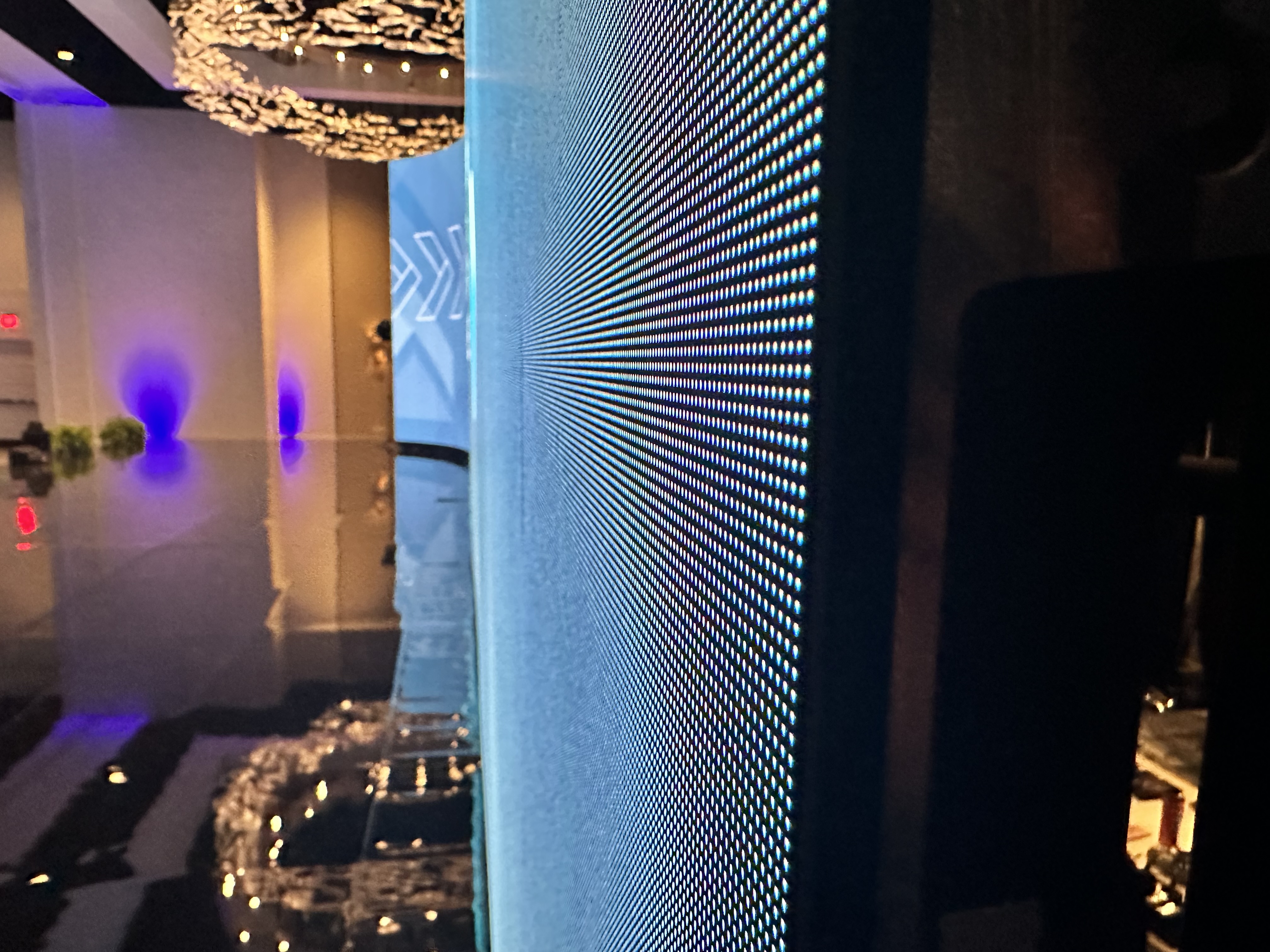 An LED Wall up Close